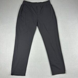 Public Rec Pants Mens 36x32‎ Black Performance Stretch Elastic Waist Zip Pockets